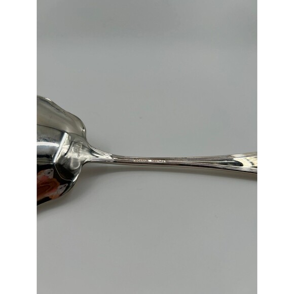 Gorham Heritage Silver Plated Serving Spoons Set of Two Vintage Shell Spoons - Picture 10 of 11